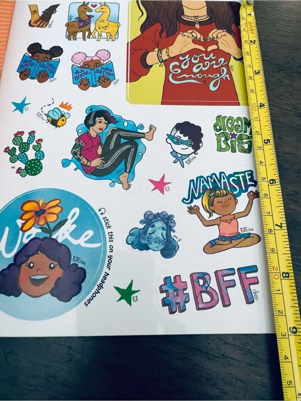 Feminist Female Namaste Stickers